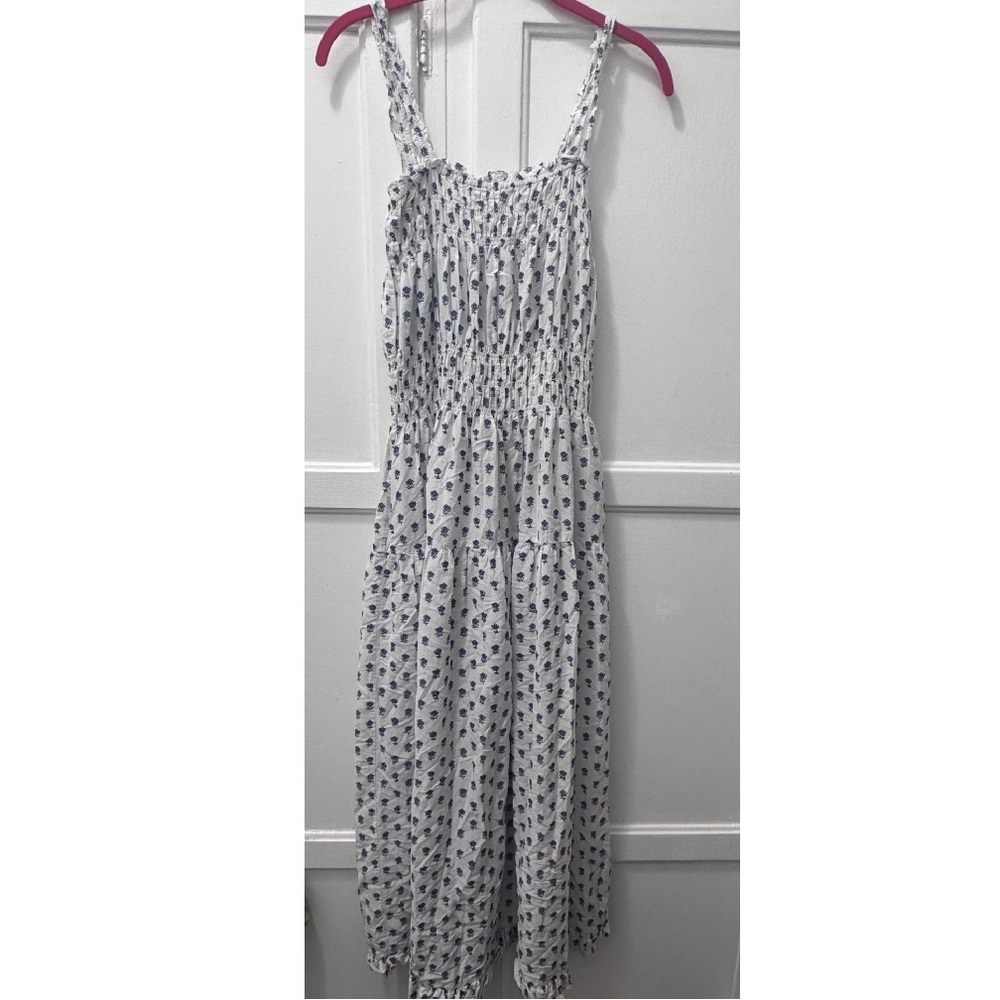 Doen White Floral Printed Dress